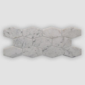 Shaw Estate Stretch Hexagon Mosaic - Bianco Carrara
