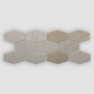 Shaw Estate Stretch Hexagon Mosaic - Crema Marfil
