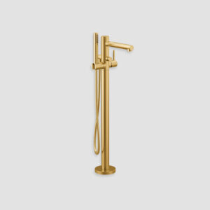 Moen Freestanding Tub Filler Align Brushed Gold